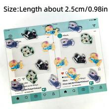 5/10/22/29/35/46/52Pcs Boxed Assorted Puppy Resin Buttons, Suitable For Phone Cases, Hair Clips, Keychains, Stationery Boxes DIY Handmade Decoration, Versatile Small Accessories For Handmade Enthusiasts To Create Jewelry And Creative Handmade Gifts, Random Styles - Multicolor - View 11