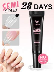 1/2pcs 10g Super Strong Nail Glue, Suitable For Nail Extensions, Fast Drying Semi-Solid, Long Lasting, No UV Light Required - 10g - View 10