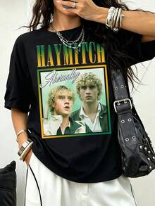 Josephh Zada As Haymitch Abernathy 2026 Retro Vintage Raptee Shirt - 黑色 - 查看 1