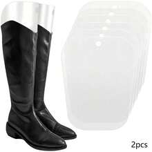 2/10pcs Transparent Long Shaping Inserts, Resilient And Sturdy, Won't Bend Or Collapse, Smooth Edges Won't Damage Sock Cuffs, Suitable For Various Over-The-Knee Long Socks, Stable Shape Retention For Seasonal Storage, Effectively Maintains Sock Shape And Prevents Deformation - A - View 12