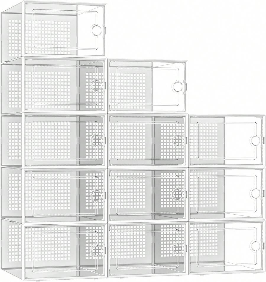 Shoe Storage Box - 12 Shoe Boxes - View 1