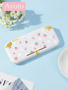 Ayotu Cartoon Strawberry & Dot & Flower Pattern Game Console Shell And Accessories Compatible With Switch/Switch OLED/Switch Lite, Includes Protective Case, Storage Bag, Dock Shell, Controller Protective Cover And More Styles To Choose From, Back To School Gift/Birthday Gift/Anniversary Gift. - View 28