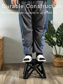 Foldable Foot Stool Can Hold 440 Lbs - 9 Inch Sturdy Foldable Foot Stool With Non-Slip Base, Space-Saving For Kitchen, Bathroom, Camping - Multicolor - View 7