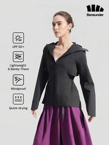 Beneunder Women's Windproof Quick-Dry Sun-Protective Jacket WS002 - Black - View 1