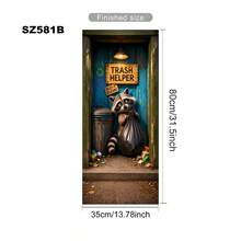 Miếng dán thùng rác hình chó và chuột hoạt hình, decal vinyl 2D phẳng chống nước, trang trí thùng rác có thể tháo rời, phù hợp cho vườn ngoài trời, nghệ thuật thùng rác vui nhộn - nhãn dán thùng rác hình chó - Xem 19