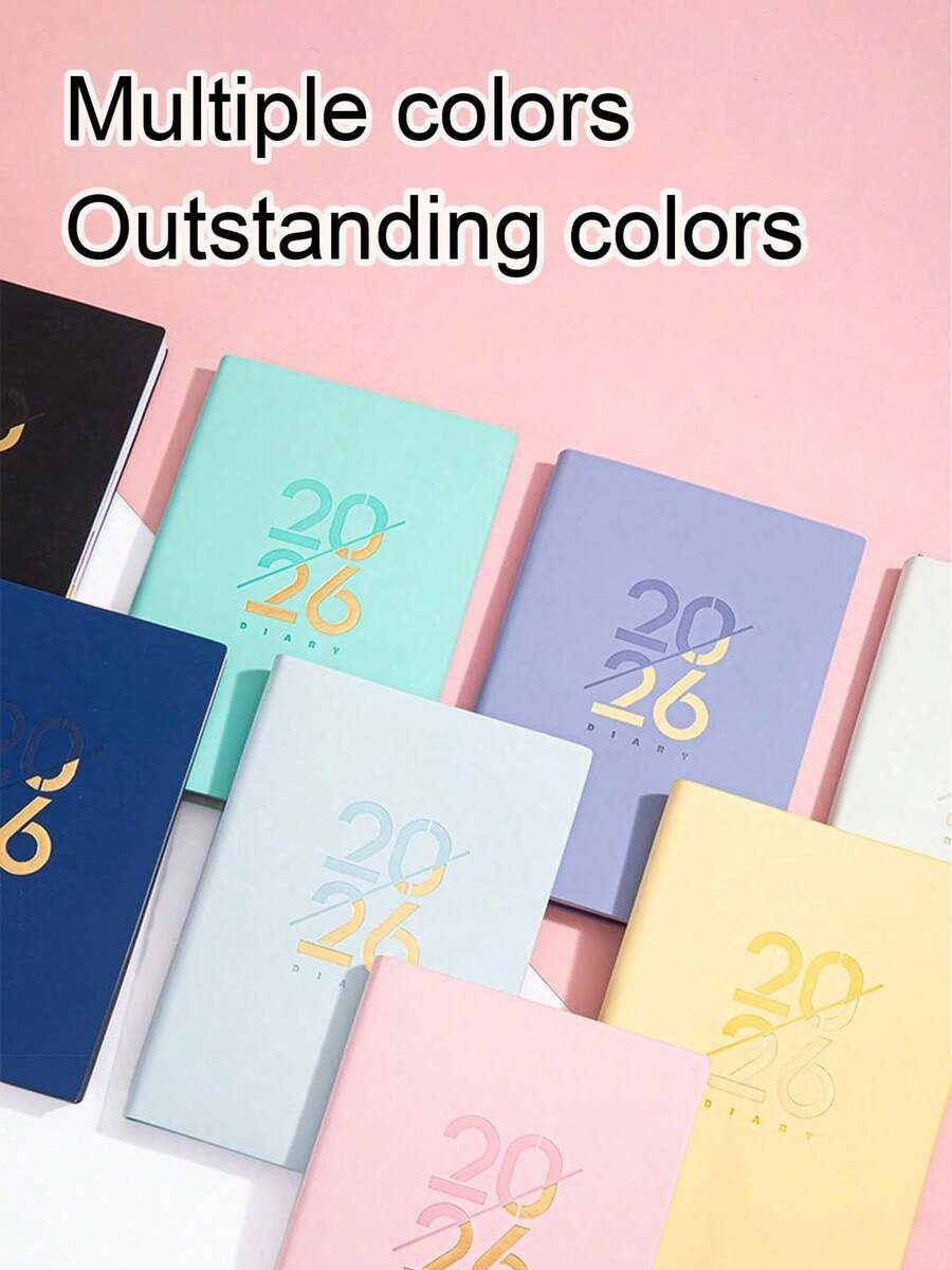 Diary Notebook, Vintage Diary Notebook For Women And Girls, Includes 2026 Calendar, 2026 Daily Planner Notebook, 365 Days Daily Planner For Students, Teachers And Professionals (English Version) - A5 Size Time Management Notebook - One Size - View 1