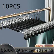 Coated Adjustable Pant Hangers, Available In 5/10/20 Pack, Rust-Proof Non-Slip No-Mark Clips, Multi-Functional For Pants & Skirts, Household Laundry Storage, No Fabric Damage - View 20