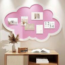 1 Papan Dekoratif Awan Ukuran Besar, Papan Pajangan Foto Serbaguna, Papan Pesan Kantor dan Rumah, Papan Latar Belakang Dinding Tanpa Pengeboran, Papan Pesan Serbaguna, Cocok untuk Rumah, Belajar, Kerja, Kantor, dll. - 1PC - View 1