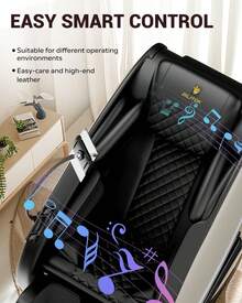 3D Zero Gravity Massage Chair Full Body, Recliner Chair For Adults With 8 Rollers & Full Airbags | 5 Auto Modes, Lower Back Heat, Extendable Footrest & Foot Massage, Bluetooth Speaker, Phone Holder, Touchscreen - Perfect For Moms & Family - White - View 8