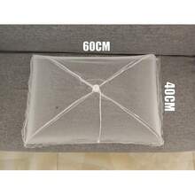 可折疊網狀食物遮蓋帳篷 40x60cm，可收納細網食物罩，防蠅防蟲，適合野餐、燒烤、露營、派對，便攜式戶外食物遮蓋罩，易清洗可重複使用 - 彩色 - 查看 12