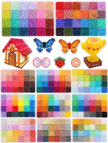 1 Box 24 Colors 2.6mm Melted Beads Set, Dot Puzzle Handmade DIY, Birthday, Graduation, Valentine's Day, Party Gift, Refill Beads Set, Multiple Colors Available - Puzzle Beads - View 3