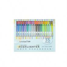 15 Colors Fluorescent Marker Set, Soft Water-Based Dual-Tip Markers, Highlighters, Pens, Drawing, Notebook, Diary, Student Statio, First Day Of School - Multicolor - View 28
