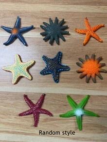 1件/4件/8件 大尺寸潛水池用品，彩色海星夏季游泳水下泳池軟橡膠潛水墊，生日泳池派對禮物魚缸填充物，泳池派對裝飾，夏季泳池水上遊戲 - 彩色 - 查看 10