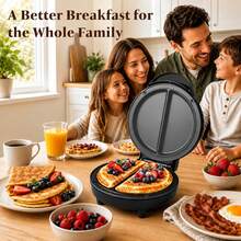 YASHE Electric Omelet Maker, 1000W Nonstick Dual Omelette Maker, 2-Egg Breakfast Maker With Indicator Lights, Quick No-Flip Egg Cooker For Home Kitchen - US A Type Plug(110-127V) - View 7
