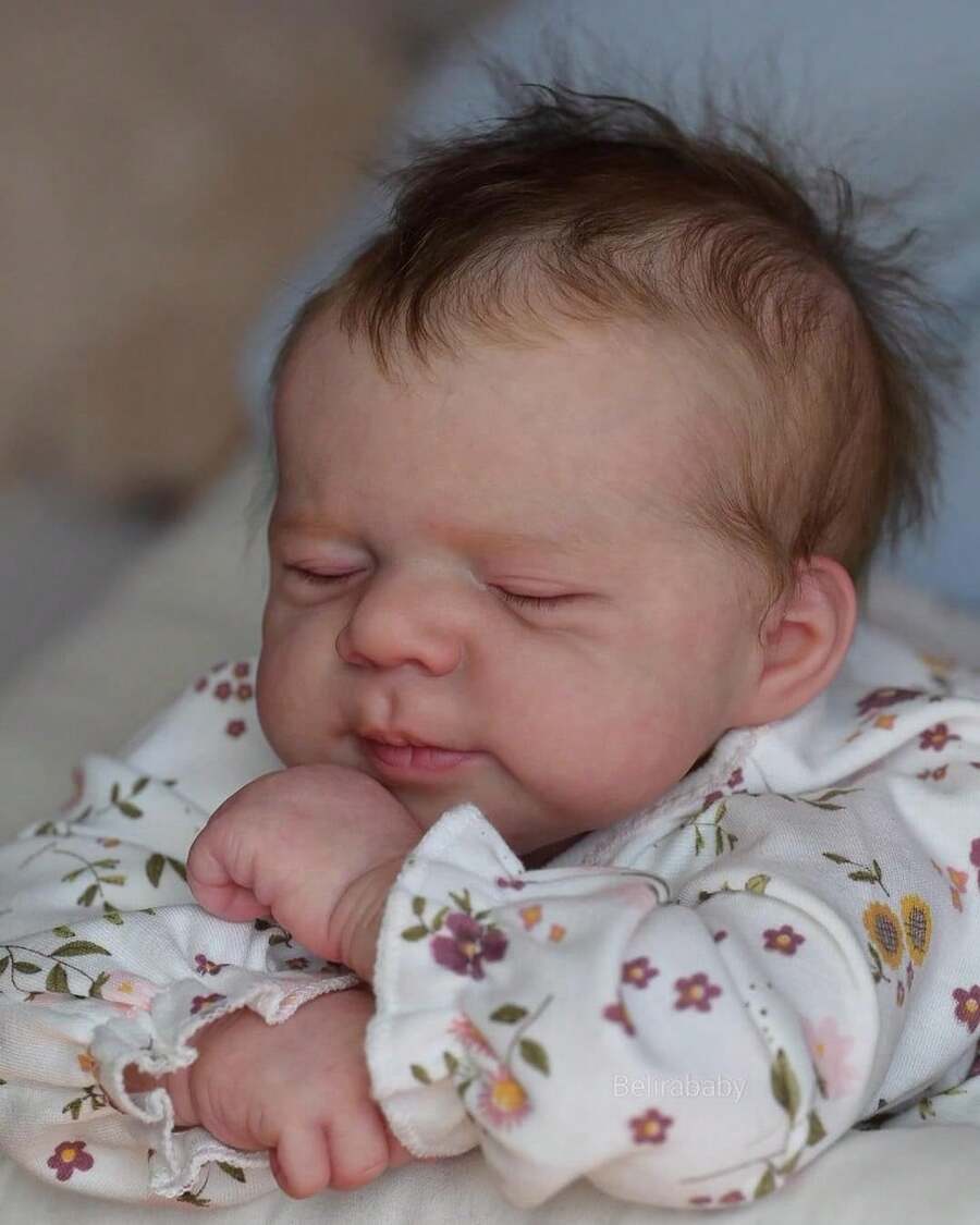 Eyes Closed 18 Inch Reborn Baby Dolls For Girls Realistic Full Body Vinyl Silicone Girl Dolls Birthday And Xmas Present Toys For Kids - Multicolor - View 1