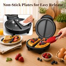 YASHE Electric Omelet Maker, 1000W Nonstick Dual Omelette Maker, 2-Egg Breakfast Maker With Indicator Lights, Quick No-Flip Egg Cooker For Home Kitchen - US A Type Plug(110-127V) - View 4