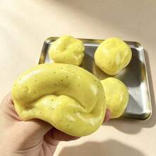 1pc Potato Mash Ice Cream Ball Handmade DIY Stress Relief Squeeze Toy, Popular Crunchy Sound - Multicolor - View 8