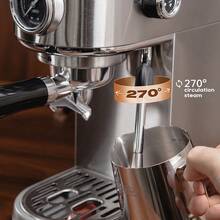 HiBREW H10B Semi-Automatic Espresso Machine, Stainless Steel Body, 51mm Portafilter, 1.3L Large Capacity Removable Water Tank, OPV Overpressure Protection, Visual Pressure Gauge, Supports Hot And Cold Extraction, Customizable Settings - 查看 7