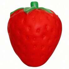 Best-Selling Realistic Strawberry Soft Rubber Squeeze Toy, Vibrant And Cute, Stress Relief Toy, Also Suitable As Desktop Decoration And Storage, Ideal For Teens And Office Workers As Stress Relief Gift - Multicolor - View 6
