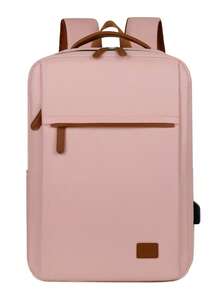 Travel Laptop Backpack, Fits 15.6 Inch Laptop; Built-In Luggage Strap Small Travel Backpack, Compliant With Airline Carry-On Standards, White Commuter Business Daily Backpack, Suitable For Outdoor Travel, Work Storage Bag, Hiking Backpack - Multicolor - View 4