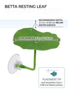3pcs/1pc Betta Fish Resting Leaf Hammock, Artificial Lotus Leaf Spawning Bed For Aquarium, Realistic Silk Plant Decor With Suction Cups, Small Fish Hiding Cave, Essential Aquarium Accessory, Perfect Gift For Fish Tank - A - View 6