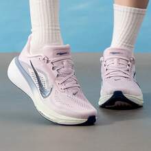 Nike Pegasus 42 Women's New Road Running Shoes - Pink/Grey Blue - View 4