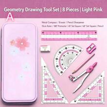 Ruler, Compass, Pencil Set, Geometry, Math, Drawing Stationery, Math, Boys Girls Gift, Office Stationery Set, School Supplies, Back To School - Sets - View 6