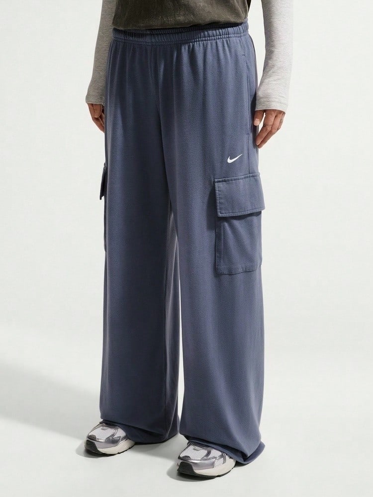Nike Women's AS W NSW PHNX CARGO PANTS Knit Sports Long Pants IW1199-491 - Dusty Blue - View 1