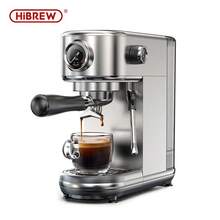 HiBREW H10B Semi-Automatic Espresso Machine, Stainless Steel Body, 51mm Portafilter, 1.3L Large Capacity Removable Water Tank, OPV Overpressure Protection, Visual Pressure Gauge, Supports Hot And Cold Extraction, Customizable Settings - EU F Type Plug(220-240V) - View 12