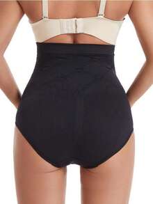 Maternity Solid Color Casual Daily Triangle Panties - Black - View 2