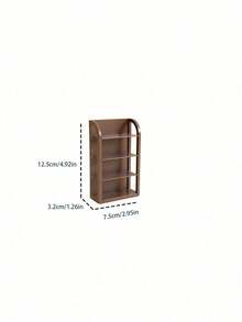 1pc Mini Cabinet Set, Mini Bookshelf Storage Practical Cabinet Model, Miniature Furniture Decoration Ornament, Scene Layout Accessory, Miniature Scene Photography Prop, Unique Collectible Gift For Craft Enthusiasts - Multicolor - View 11