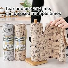1pc Thickened Absorbent Lint-Free Microfiber Kitchen Towel Roll For Cleaning - Multicolor - View 1