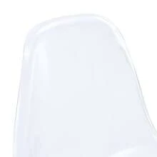 Black Dining Chair, Transparent Plastic - 黑色 - 查看 9
