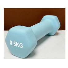1pc Rubber Coated Matte Hex Dumbbell For Women Home Fitness - Multicolor - View 4