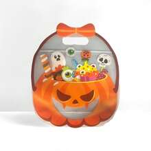 1/10 Stücke Halloween Aufstellbare Geschenktüten, Halloween Kürbis Hexe Kessel Handtaschen Geschenktüten, Halloween Party Kleine Geschenktüten Tragetaschen, Halloween Trick oder Treat Dekoration Süßigkeitentüten, Happy Halloween Dekorationen, Halloween Party Zubehör, - Mehrfarbig - Übersicht 15