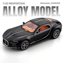 modelgt 1:32合金跑车模型，逼真声光儿童玩具车，金属车模装饰，男孩生日礼物 - 彩色 - 查看 21