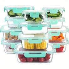 24-Piece Borosilicate Glass Food Storage Set – 12 Clear Bowls + 12 Snap-Fit Lids | Microwave-, Dishwasher-Friendly, Stackable Design | Perfect For Meal Prep, Snacks & Lunch Packing | Heat-Resistant, Non-Porous, Easy-Clean Glass Containers - View 20