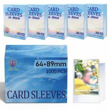 1000pcs Inner Card Sleeves, Perfect Fit For /Cards, Sports Cards, Football Cards, Smooth And Durable - Multicolor - View 14