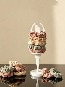 1pc A-Style Ballet Girl Hair Scrunchie Holder, Desktop Hair Accessory Storage Rack, Jewelry Display Stand, Suitable For Vanity Tabletop Use - Multicolor - View 4
