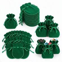 Quà tặng cho cô ấy/anh ấy 20 túi đựng trang sức nhung dây rút, túi đựng quà hình quả bầu bằng vải mềm nhỏ với dây và mép may, túi tổ chức đa năng nhẹ cho gia đình, cửa hàng, boutique, hội chợ thủ công, đám cưới, du lịch - Nhiều màu - Xem 8