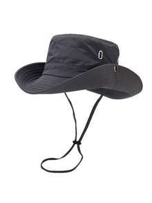 1pc Outdoor Travel Camping Bucket Hat, Customized Logo, Summer Sun Protection Hat, Outdoor Hiking Sun Hat For Men - A - View 7