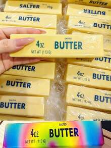 Realistic Colorful Butter Squeeze Toy, Rainbow Color - Soft Pressure-Resistant , Suitable For Teens And Adults, Slow Rebound Sensory Stress Relief Toy, Fun Prank Gift, Suitable For People With Autism Or Pranks, Great Hand Feel, Milky Scent, Pressure Relief Stress Squeeze, Moist Stretchable Anxiety Relief And Focus Small Toy, Adult Prank Gift - Pink Butter - View 3