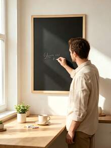 Blackboard, Writable With Chalk On Its Surface, Stain-Resistant And Easy To Wipe Clean. Three Sizes Available, Wall-Mounted For Home And Teaching Use, Lightweight And Durable. - Multiple Specifications - View 3