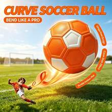 1 buah Bola Sepak Bahan EVA Lembut 5#, Desain Melengkung dengan Jahitan Presisi, Bola Sepak Luar Ruangan Berkualitas Tinggi Cocok untuk Pertandingan dan Latihan - MultiWarna - View 1