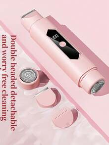 300mAh 2-In-1 Dual-Head Electric Shaver For Women, Rechargeable Portable Women's Hair Removal Razor, Suitable For Face, Bikini Area And Body Hair Removal - View 11