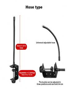 1pc/2pcs Clamp Camera Mount With 360° Ball Head, Compatible With Multiple Security Monitoring Devices, Suitable For Desktop/Railing/Tree Branch/Handlebar Installation, Black - Multi-color - View 5