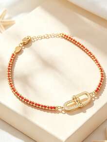 1 PC Ultra Thin Hand Rope Flower Bracelet Dainty All Match Women Bracelet - U-shaped Link Bracelet - View 1