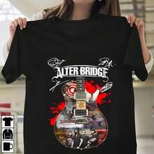 Alter Bridge Size S 5XL Cotton 's Short Sleeve KN329 T Shirt - 黑色 - 查看 1