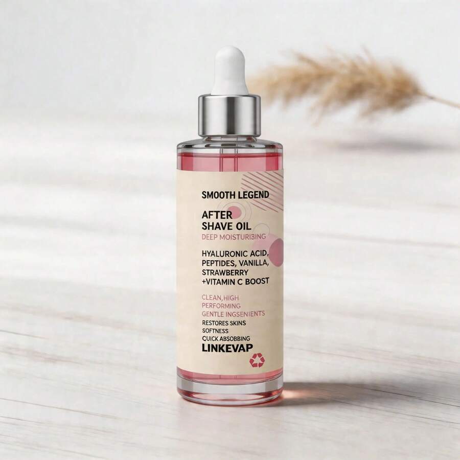 LINKEVAP Strawberry & Vanilla After Shave Oil - Moisturizing & Soothing Oil For Smooth, Hydrated Skin, Ideal For Women's Shaving Care - 1 - View 1