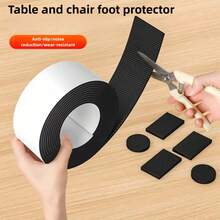 1 Roll 39.37 Inch Quiet Wear-Resistant Non-Slip Table And Chair Leg Pads, Thickened Noise-Reducing Wear-Resistant Quiet Pads, Suitable For Dining Tables, Chairs, Helps Maximize Noise Reduction For Chairs, Tables And Beds, Chair Pads, Chair Leg Floor Protection Pads - One Size Fits All - View 7